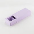 Коробка на 3 конфеты с фальшбортом дизайн матовая лаванда "Prisma Fiolet" без окна (12,2*4*3 см)